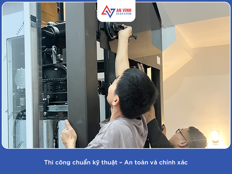An Vinh thi công kỹ thuật an toàn, chính xác