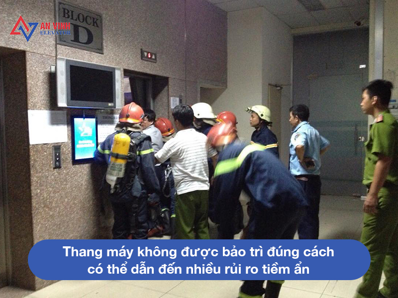 Không bảo trì thang máy sẽ gặp nhiều rủi ro