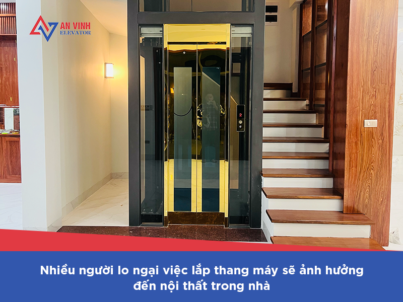 Lắp thang máy có đục phá nội thất nhiều không?