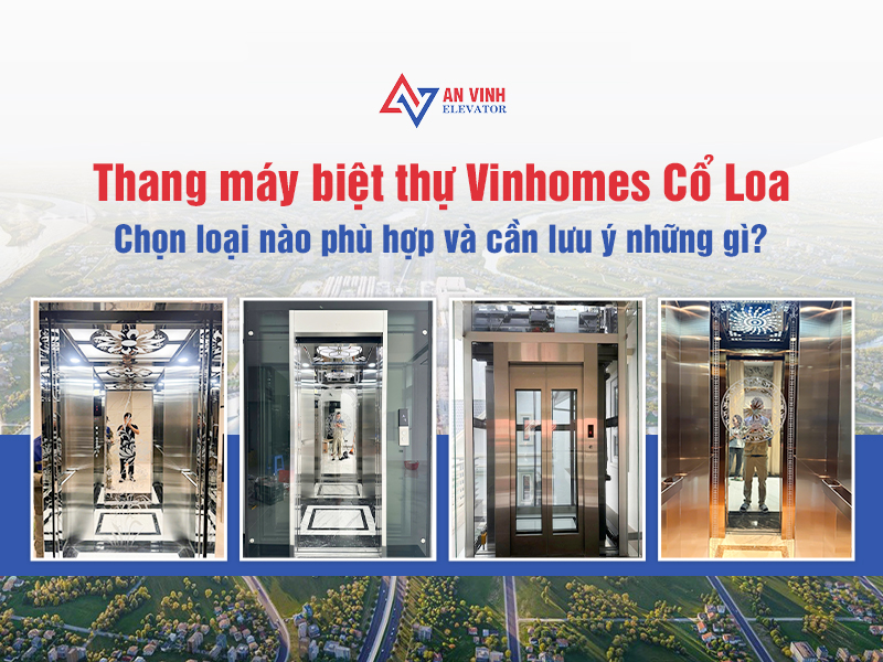 Thang máy biệt thự Vinhomes Cổ Loa - Loại nào phù hợp nhất?