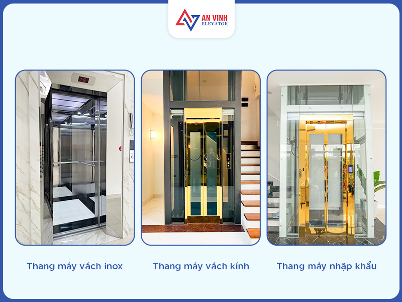Đa dạng thang máy gia đình
