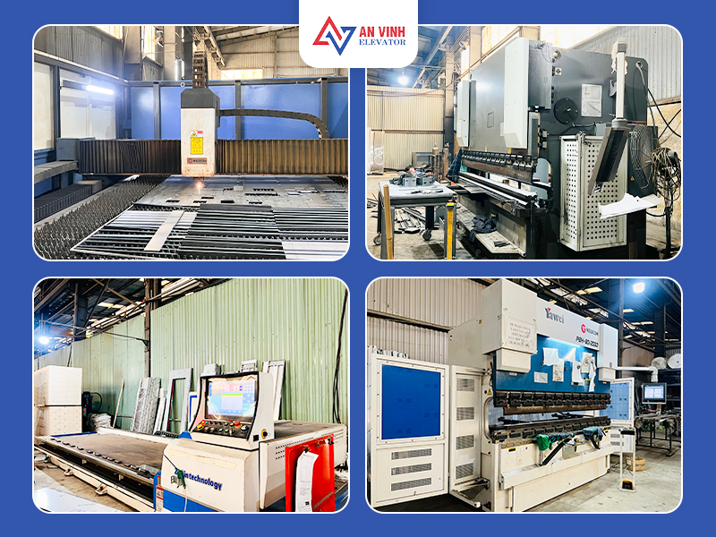Thang Máy An Vinh đầu tư máy móc hiện đại