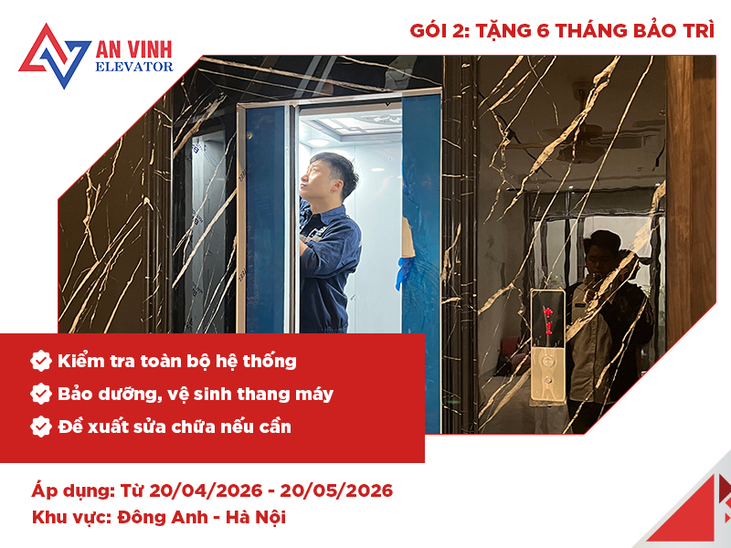 An Vinh triển khai chương trình miễn phí 6 tháng bảo trì thang máy định kỳ