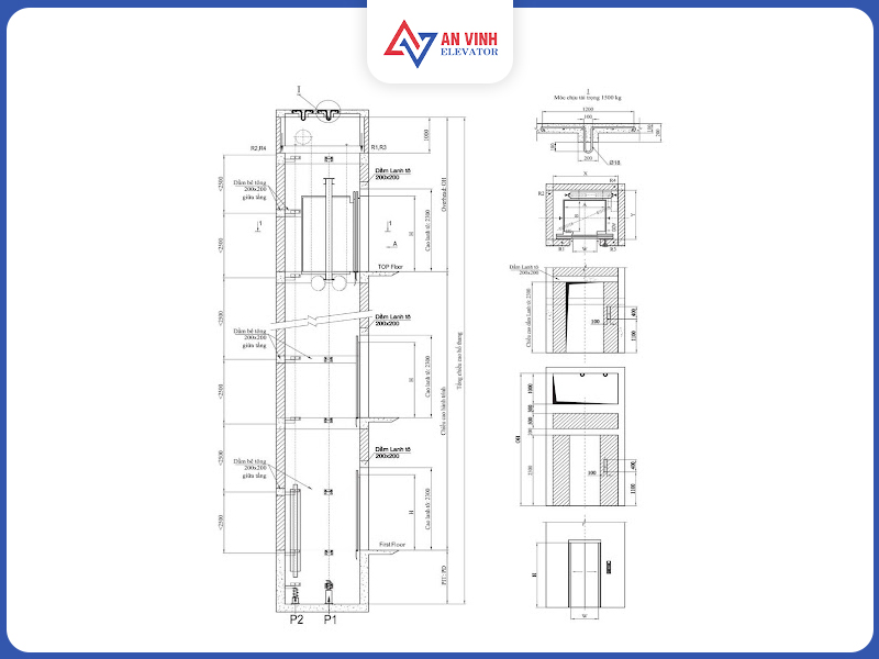 Cấu tạo và nguyên lý hoạt động của thang máy gia đình không phòng máy